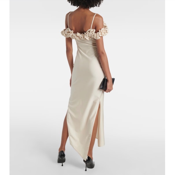 Coperni Macademia Ruffle Off-The-Shoulders Evening GOWN / Dress Sz M NWT - Picture 6 of 10